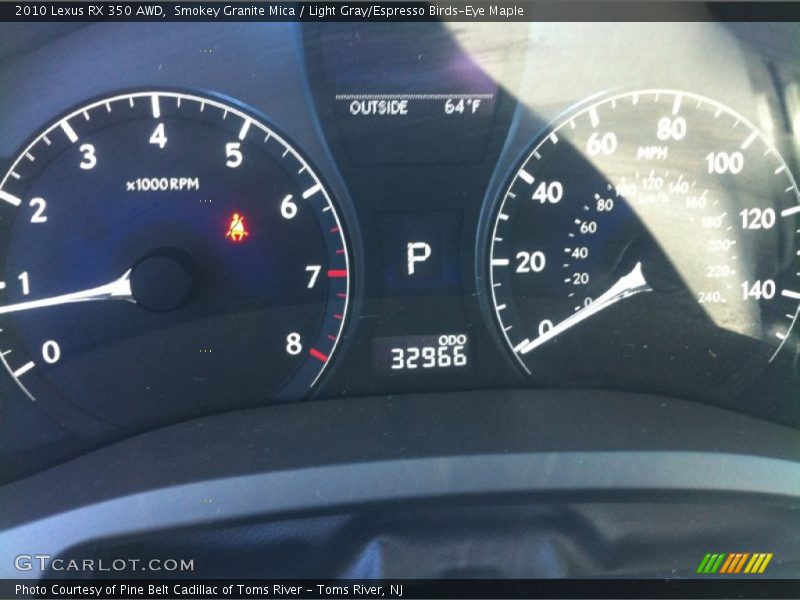 Smokey Granite Mica / Light Gray/Espresso Birds-Eye Maple 2010 Lexus RX 350 AWD