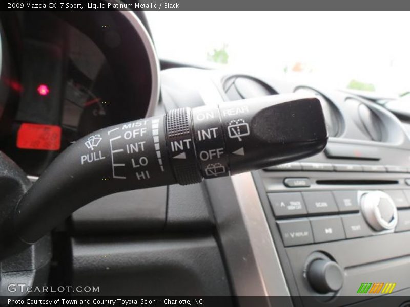 Liquid Platinum Metallic / Black 2009 Mazda CX-7 Sport