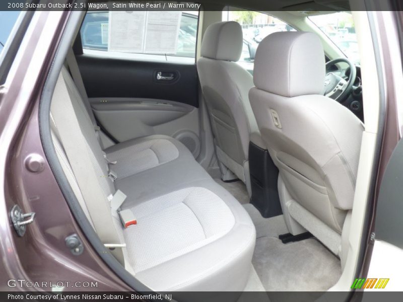 Satin White Pearl / Warm Ivory 2008 Subaru Outback 2.5i Wagon