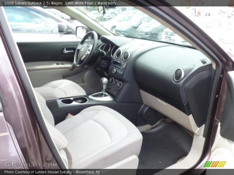 Satin White Pearl / Warm Ivory 2008 Subaru Outback 2.5i Wagon