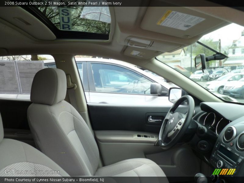 Satin White Pearl / Warm Ivory 2008 Subaru Outback 2.5i Wagon