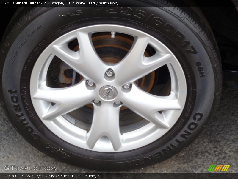 Satin White Pearl / Warm Ivory 2008 Subaru Outback 2.5i Wagon