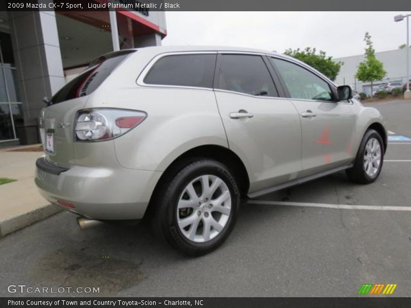 Liquid Platinum Metallic / Black 2009 Mazda CX-7 Sport