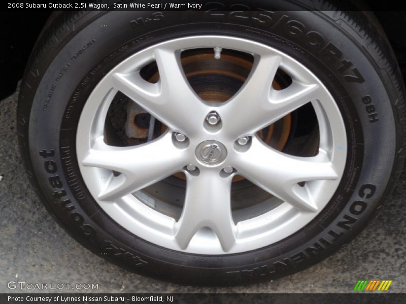 Satin White Pearl / Warm Ivory 2008 Subaru Outback 2.5i Wagon