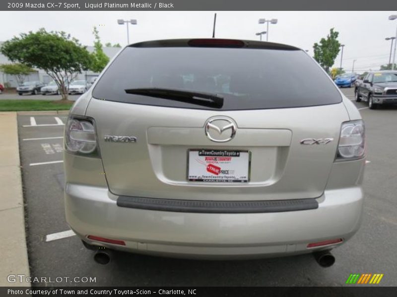 Liquid Platinum Metallic / Black 2009 Mazda CX-7 Sport