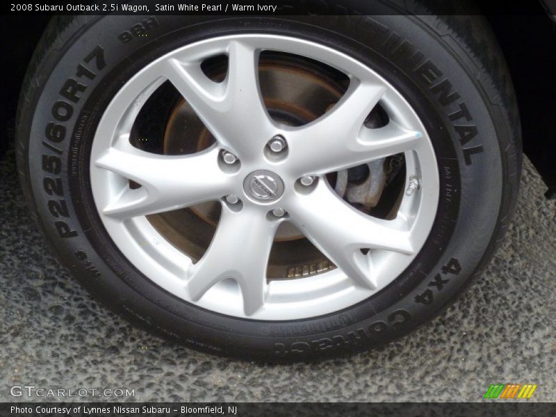 Satin White Pearl / Warm Ivory 2008 Subaru Outback 2.5i Wagon
