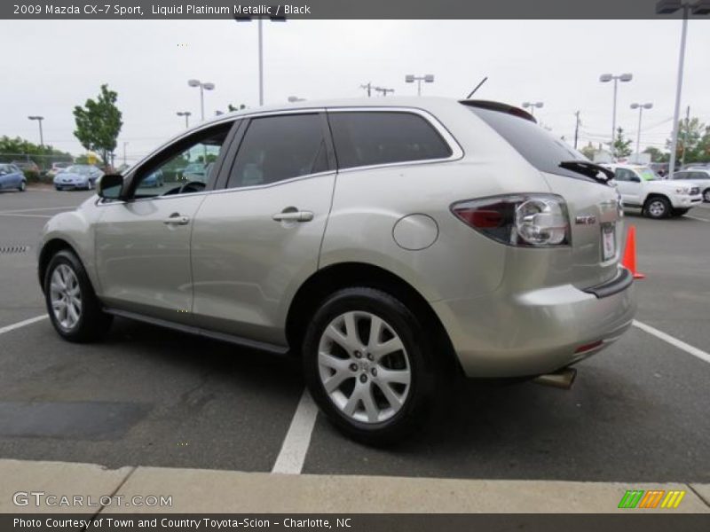 Liquid Platinum Metallic / Black 2009 Mazda CX-7 Sport