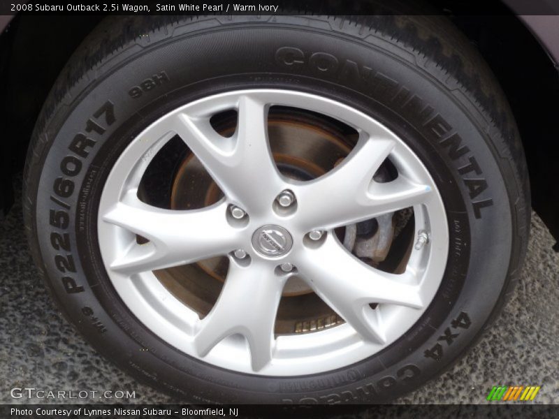 Satin White Pearl / Warm Ivory 2008 Subaru Outback 2.5i Wagon