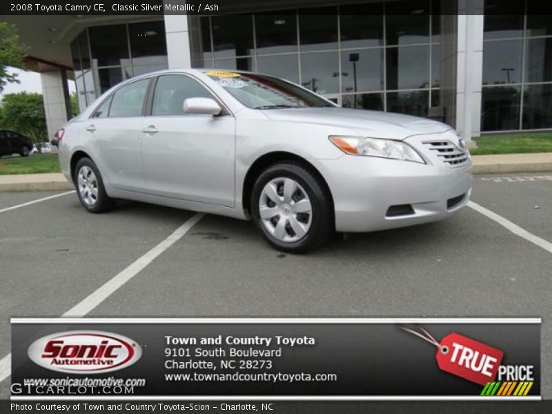 Classic Silver Metallic / Ash 2008 Toyota Camry CE