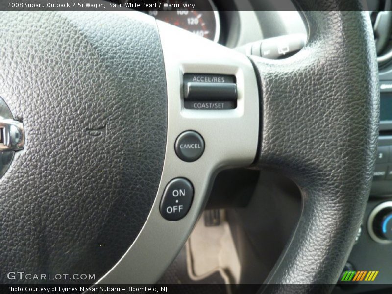 Satin White Pearl / Warm Ivory 2008 Subaru Outback 2.5i Wagon
