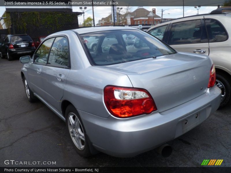 Platinum Silver Metallic / Black 2005 Subaru Impreza 2.5 RS Sedan