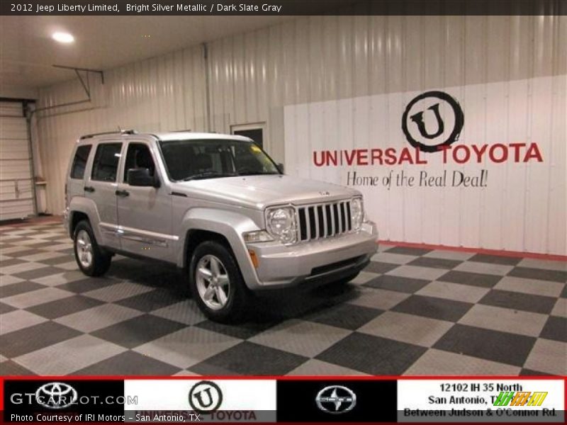 Bright Silver Metallic / Dark Slate Gray 2012 Jeep Liberty Limited