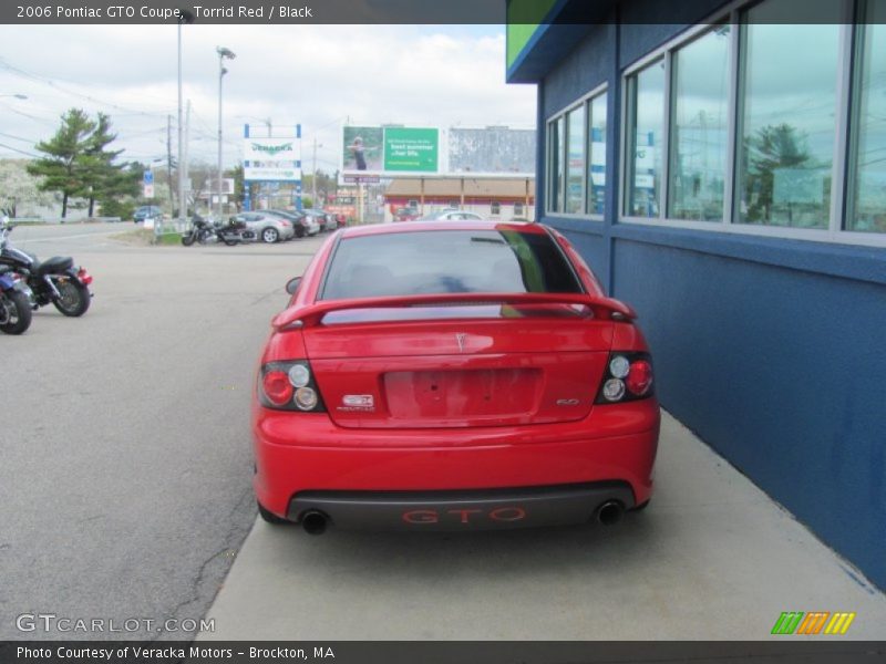 Torrid Red / Black 2006 Pontiac GTO Coupe