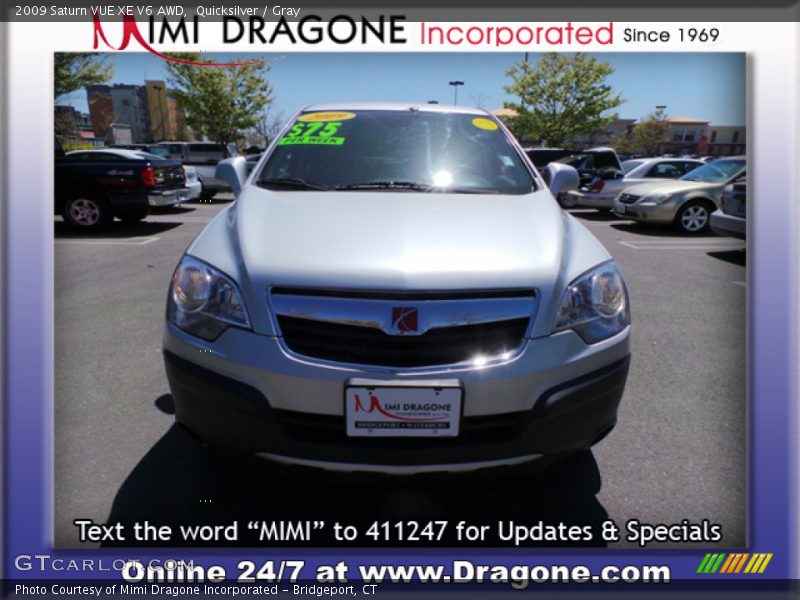 Quicksilver / Gray 2009 Saturn VUE XE V6 AWD