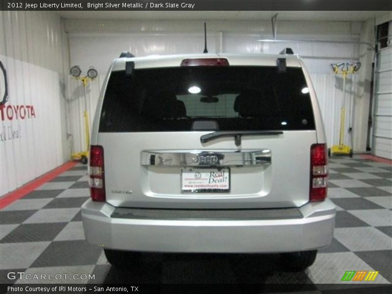 Bright Silver Metallic / Dark Slate Gray 2012 Jeep Liberty Limited