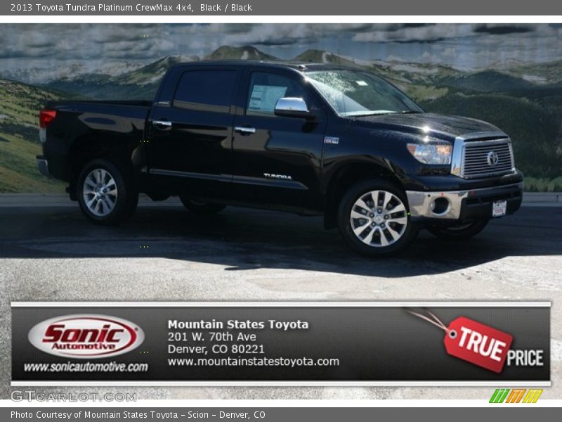 Black / Black 2013 Toyota Tundra Platinum CrewMax 4x4