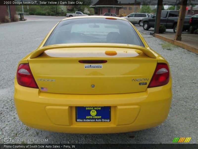 Solar Yellow / Dark Slate Gray 2003 Dodge Neon SXT