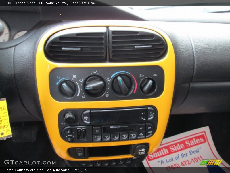 Controls of 2003 Neon SXT
