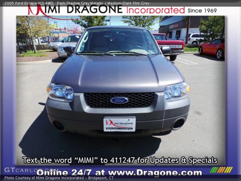 Dark Shadow Grey Metallic / Medium/Dark Flint Grey 2005 Ford Escape XLS 4WD