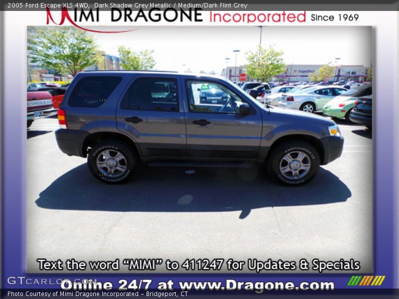 Dark Shadow Grey Metallic / Medium/Dark Flint Grey 2005 Ford Escape XLS 4WD