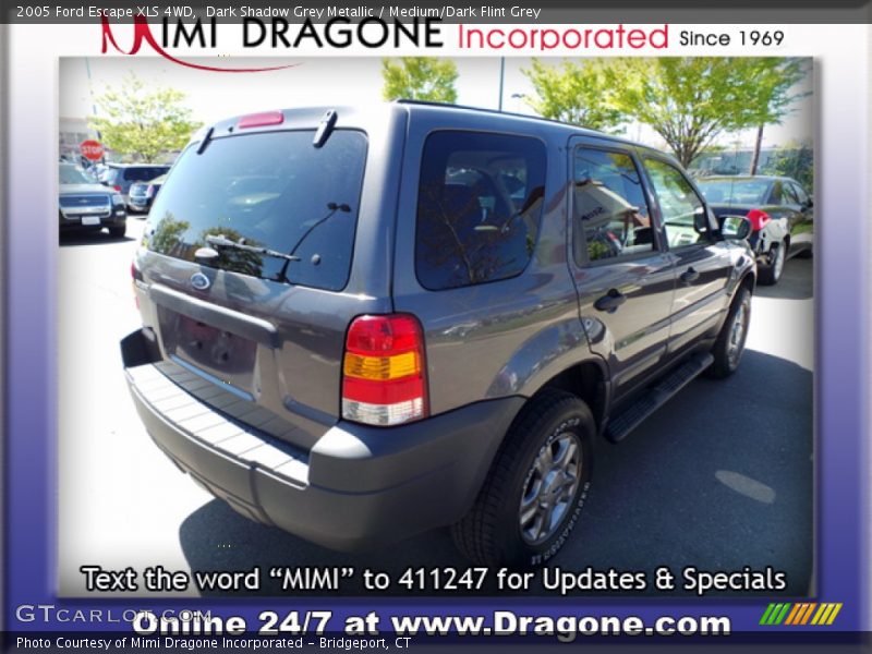 Dark Shadow Grey Metallic / Medium/Dark Flint Grey 2005 Ford Escape XLS 4WD