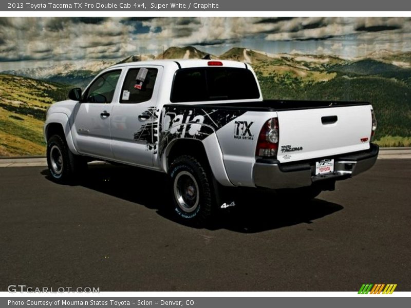 Super White / Graphite 2013 Toyota Tacoma TX Pro Double Cab 4x4