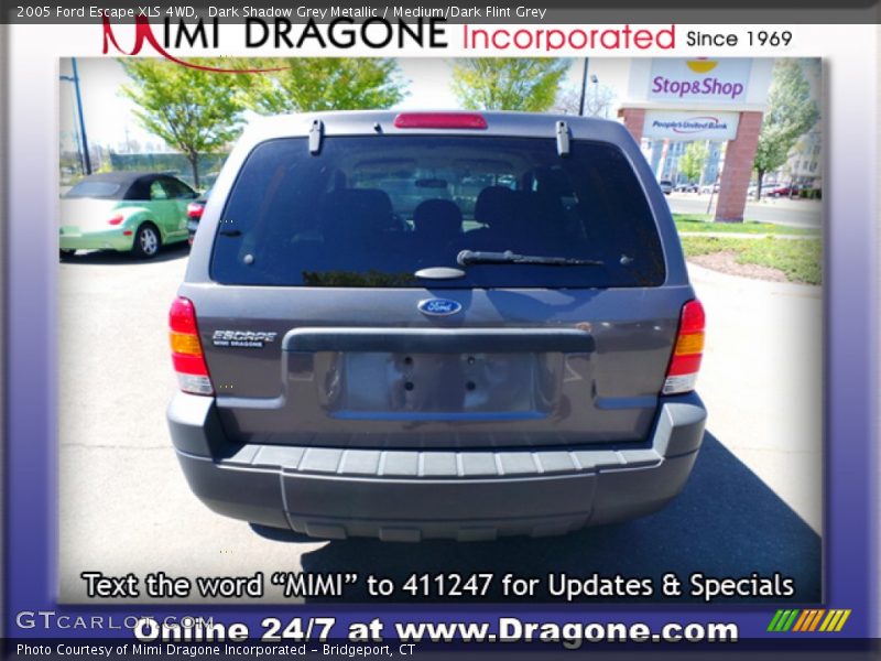 Dark Shadow Grey Metallic / Medium/Dark Flint Grey 2005 Ford Escape XLS 4WD