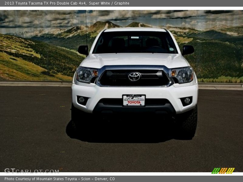 Super White / Graphite 2013 Toyota Tacoma TX Pro Double Cab 4x4