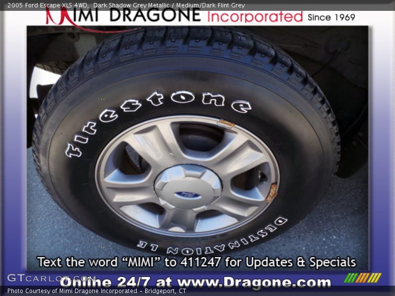 Dark Shadow Grey Metallic / Medium/Dark Flint Grey 2005 Ford Escape XLS 4WD