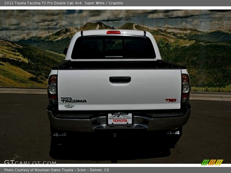 Super White / Graphite 2013 Toyota Tacoma TX Pro Double Cab 4x4