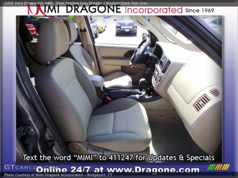 Dark Shadow Grey Metallic / Medium/Dark Flint Grey 2005 Ford Escape XLS 4WD