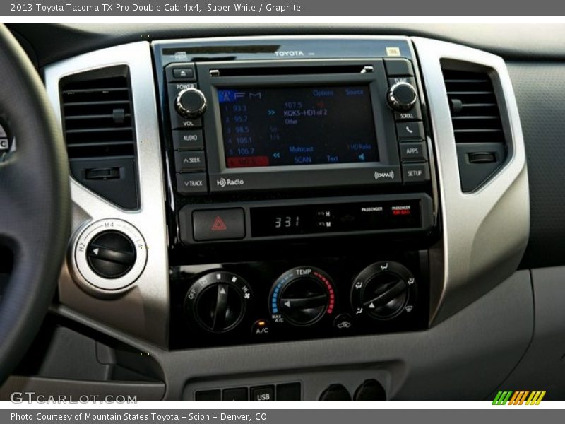 Super White / Graphite 2013 Toyota Tacoma TX Pro Double Cab 4x4