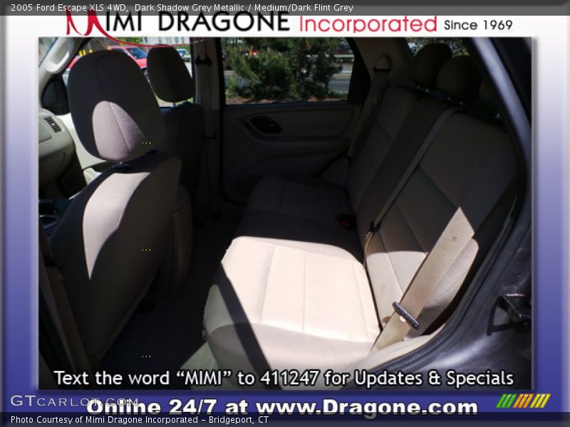 Dark Shadow Grey Metallic / Medium/Dark Flint Grey 2005 Ford Escape XLS 4WD