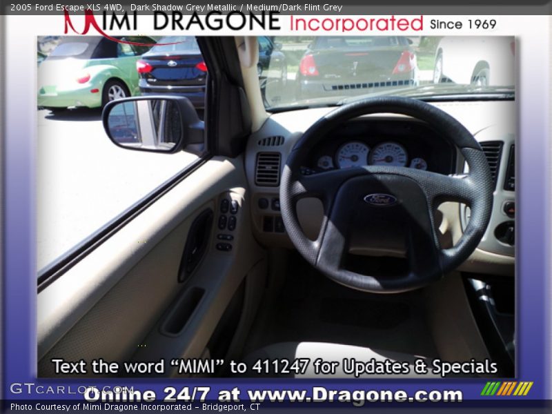 Dark Shadow Grey Metallic / Medium/Dark Flint Grey 2005 Ford Escape XLS 4WD