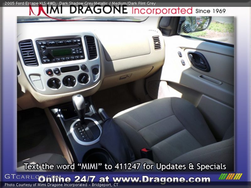 Dark Shadow Grey Metallic / Medium/Dark Flint Grey 2005 Ford Escape XLS 4WD