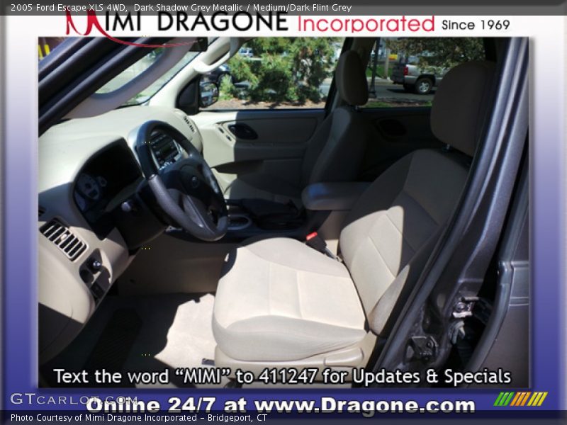 Dark Shadow Grey Metallic / Medium/Dark Flint Grey 2005 Ford Escape XLS 4WD