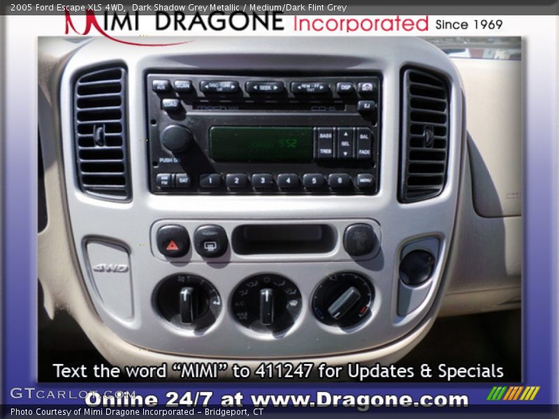 Dark Shadow Grey Metallic / Medium/Dark Flint Grey 2005 Ford Escape XLS 4WD