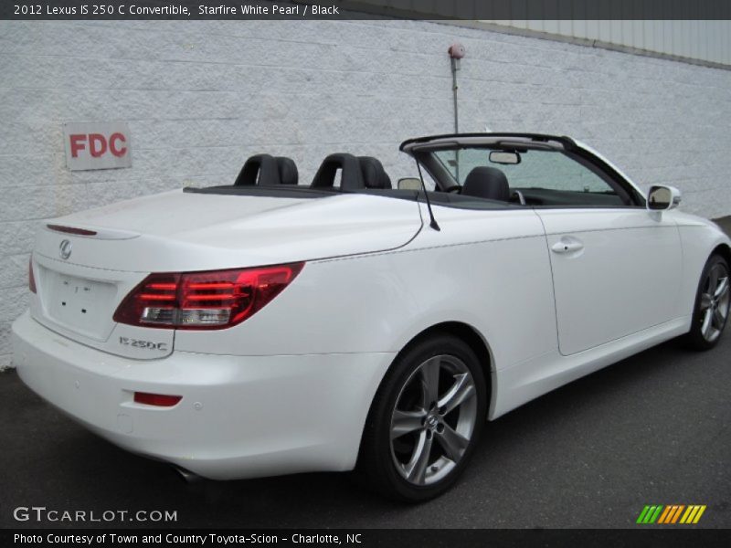 Starfire White Pearl / Black 2012 Lexus IS 250 C Convertible