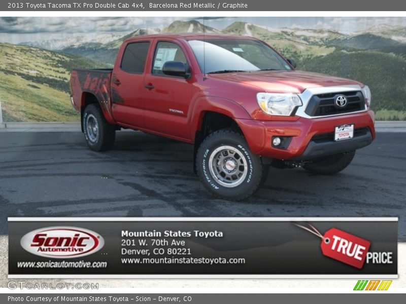 Barcelona Red Metallic / Graphite 2013 Toyota Tacoma TX Pro Double Cab 4x4