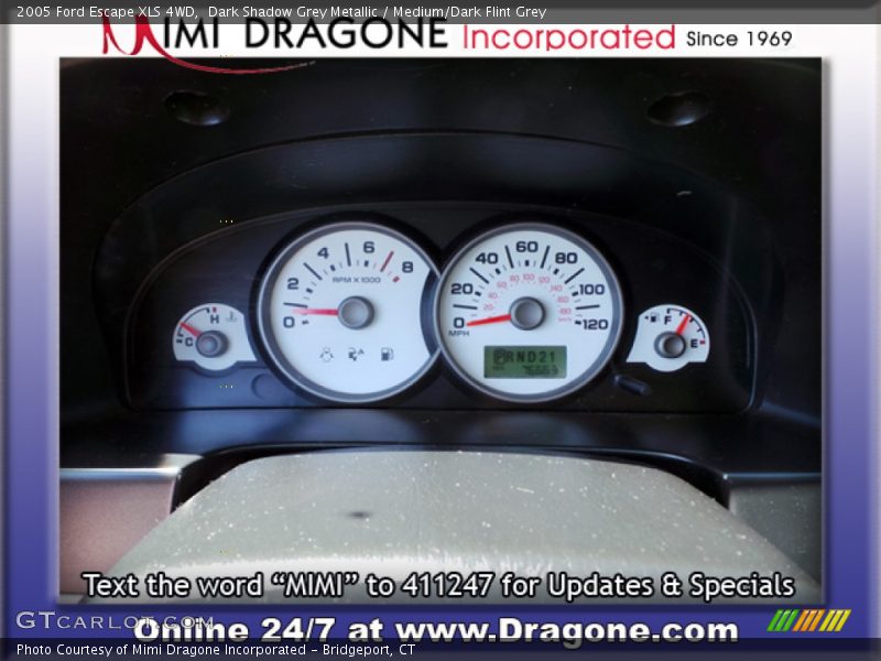 Dark Shadow Grey Metallic / Medium/Dark Flint Grey 2005 Ford Escape XLS 4WD