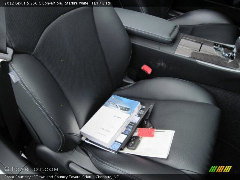 Starfire White Pearl / Black 2012 Lexus IS 250 C Convertible