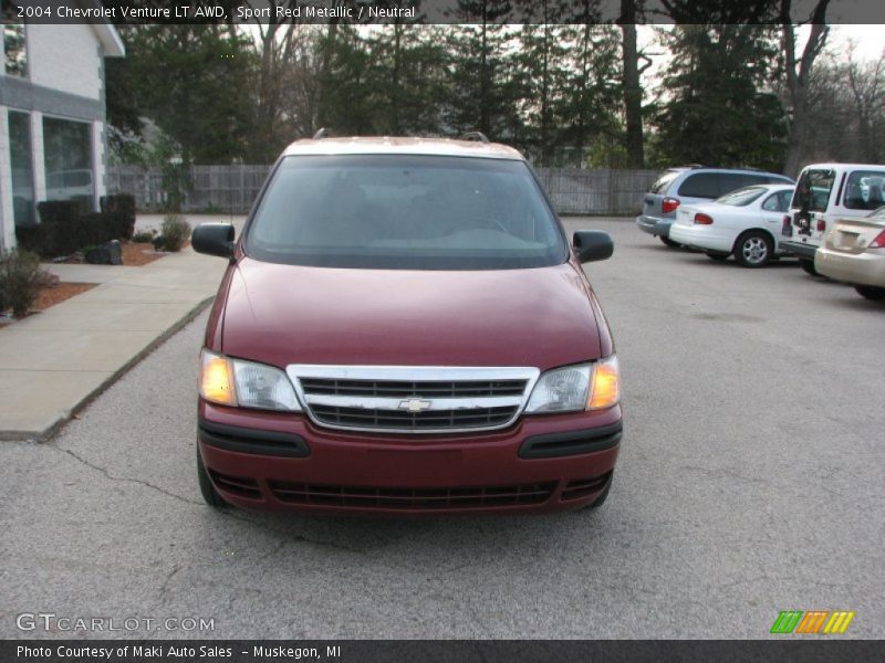 Sport Red Metallic / Neutral 2004 Chevrolet Venture LT AWD