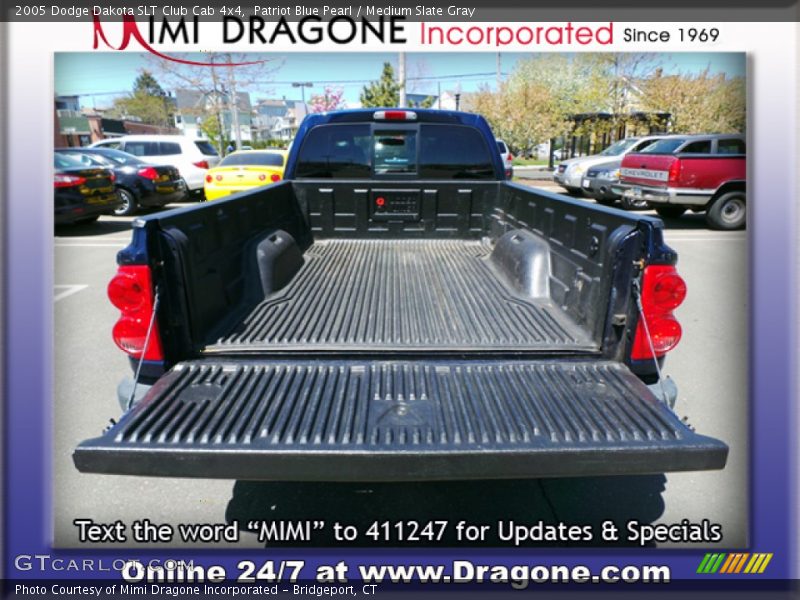 Patriot Blue Pearl / Medium Slate Gray 2005 Dodge Dakota SLT Club Cab 4x4