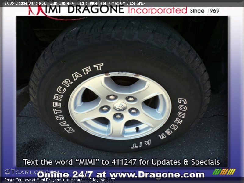 Patriot Blue Pearl / Medium Slate Gray 2005 Dodge Dakota SLT Club Cab 4x4