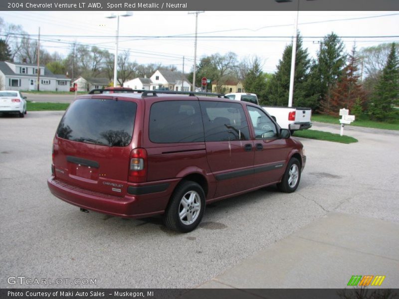 Sport Red Metallic / Neutral 2004 Chevrolet Venture LT AWD