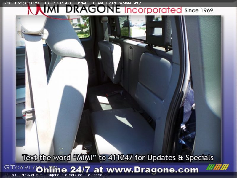 Patriot Blue Pearl / Medium Slate Gray 2005 Dodge Dakota SLT Club Cab 4x4