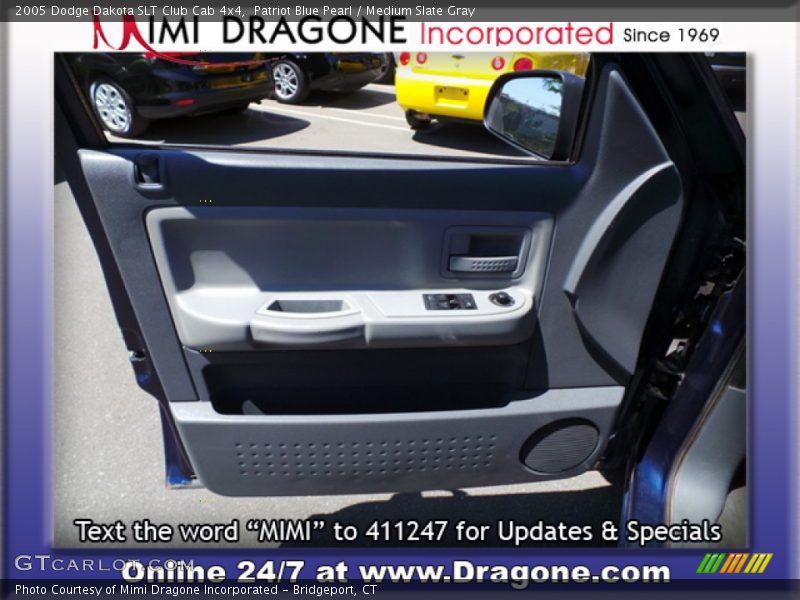 Patriot Blue Pearl / Medium Slate Gray 2005 Dodge Dakota SLT Club Cab 4x4