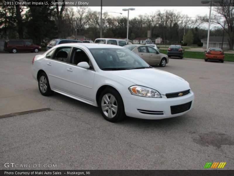 Front 3/4 View of 2011 Impala LS