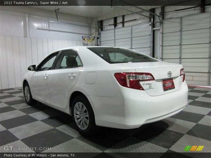 Super White / Ash 2012 Toyota Camry L