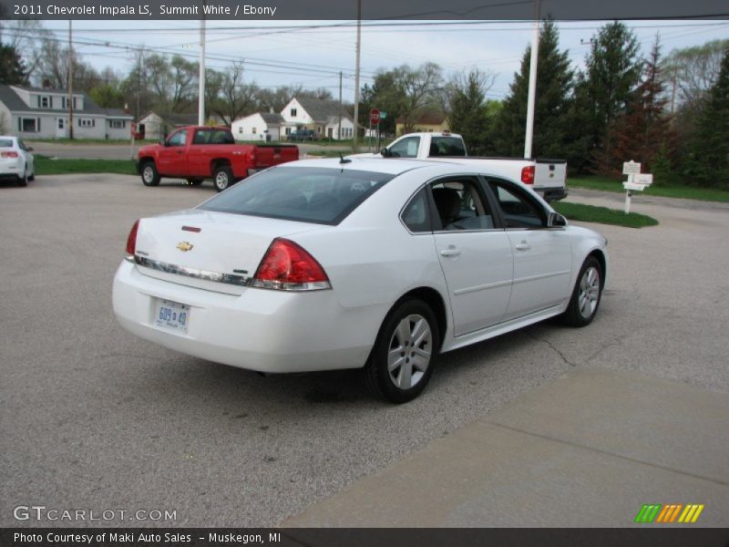 Summit White / Ebony 2011 Chevrolet Impala LS